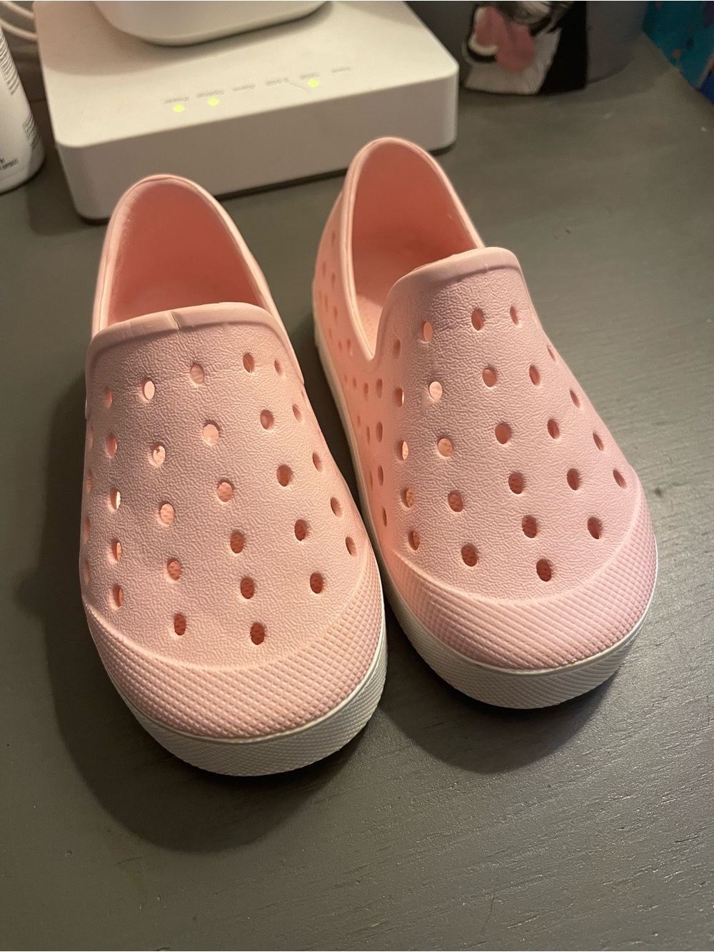 Old Navy Toddler Slip-On Sneakers in Light Pink with White Sole - Picture 2 of 10